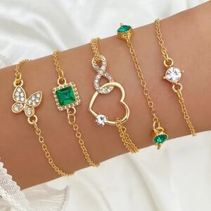 ✨🌿 Elegant Boho Charm Bracelet Set